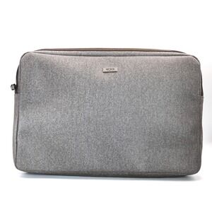Tumi Laptop Sleeve Medium Grey Heathered Padded Tech Case Bag 13x9